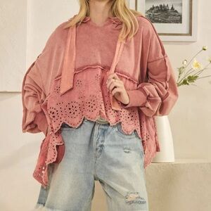 Brand New Oli & Hali Pink Layered Hoodie